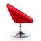 Manhattan Comfort Perch Adjustable Chair in Red and Polished Chrome, PK2 2-AC037-RD - alternate 2